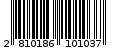 Γραμμωτός κωδικός 2810186101037