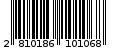 Γραμμωτός κωδικός 2810186101068