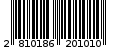 Γραμμωτός κωδικός 2810186201010