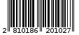 Γραμμωτός κωδικός 2810186201027