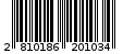 Γραμμωτός κωδικός 2810186201034
