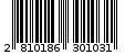 Γραμμωτός κωδικός 2810186301031