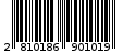 Γραμμωτός κωδικός 2810186901019