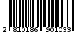 Γραμμωτός κωδικός 2810186901033
