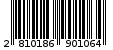 Γραμμωτός κωδικός 2810186901064