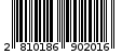 Γραμμωτός κωδικός 2810186902016