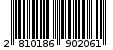 Γραμμωτός κωδικός 2810186902061