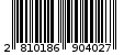 Γραμμωτός κωδικός 2810186904027