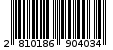 Γραμμωτός κωδικός 2810186904034