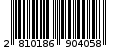 Γραμμωτός κωδικός 2810186904058