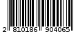 Γραμμωτός κωδικός 2810186904065