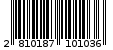 Γραμμωτός κωδικός 2810187101036