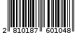 Γραμμωτός κωδικός 2810187601048