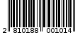 Γραμμωτός κωδικός 2810188001014