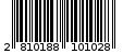 Γραμμωτός κωδικός 2810188101028
