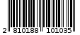 Γραμμωτός κωδικός 2810188101035