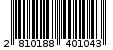 Γραμμωτός κωδικός 2810188401043