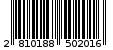 Γραμμωτός κωδικός 2810188502016