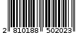 Γραμμωτός κωδικός 2810188502023