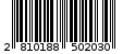 Γραμμωτός κωδικός 2810188502030