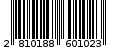 Γραμμωτός κωδικός 2810188601023