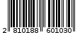 Γραμμωτός κωδικός 2810188601030