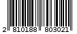 Γραμμωτός κωδικός 2810188803021