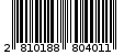 Γραμμωτός κωδικός 2810188804011