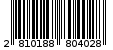 Γραμμωτός κωδικός 2810188804028