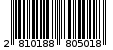 Γραμμωτός κωδικός 2810188805018