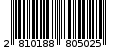 Γραμμωτός κωδικός 2810188805025