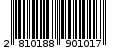 Γραμμωτός κωδικός 2810188901017