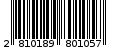 Γραμμωτός κωδικός 2810189801057