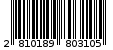 Γραμμωτός κωδικός 2810189803105
