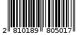 Γραμμωτός κωδικός 2810189805017