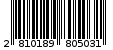 Γραμμωτός κωδικός 2810189805031