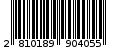 Γραμμωτός κωδικός 2810189904055