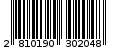 Γραμμωτός κωδικός 2810190302048