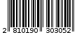 Γραμμωτός κωδικός 2810190303052