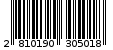 Γραμμωτός κωδικός 2810190305018