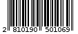 Γραμμωτός κωδικός 2810190501069