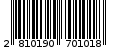 Γραμμωτός κωδικός 2810190701018