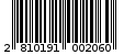 Γραμμωτός κωδικός 2810191002060
