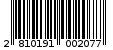 Γραμμωτός κωδικός 2810191002077
