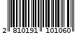 Γραμμωτός κωδικός 2810191101060
