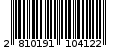 Γραμμωτός κωδικός 2810191104122