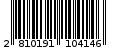 Γραμμωτός κωδικός 2810191104146