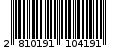 Γραμμωτός κωδικός 2810191104191
