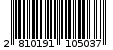 Γραμμωτός κωδικός 2810191105037
