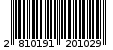 Γραμμωτός κωδικός 2810191201029